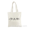 8 oz canvas portable cat tote bag